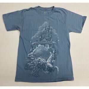 Disneyland Resort Walt Disney Magic Kingdom castle cotton graphic t-shirt S